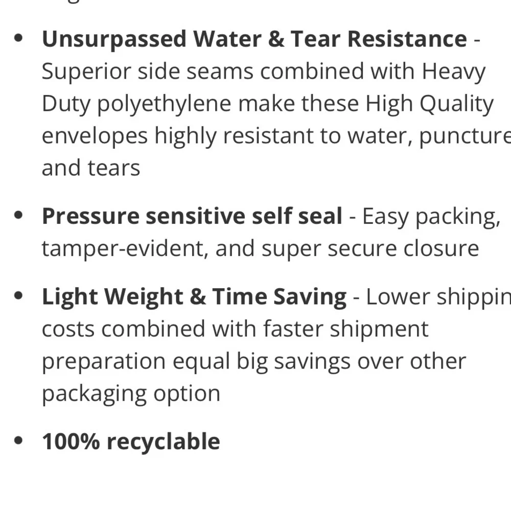 60 poly mailers mix & match
